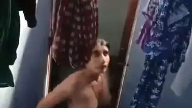 Spying Indian college girl in bathroom