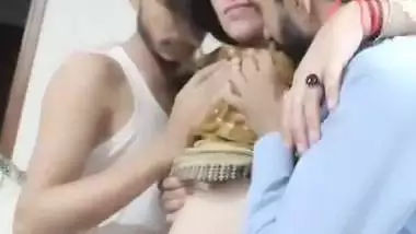 Two Hyderabad boys and a hot babe’s live xxx video