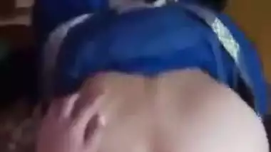 Desi guy bangs his big ass Bhabhi in the doggy style